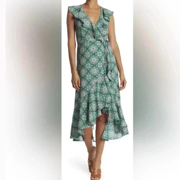 NWT | Max Studio | Wrap Ruffle Hem Dress | Sz XL - Picture 1 of 9